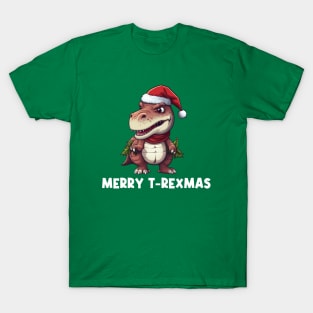 Merry T-Rexmas | Dinosaur t-shirt T-Shirt